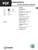 Download BAAN10UK Indesit Fridge Freezer by infidel3423 SN47823006 doc pdf