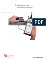 Doppler Flow Meter - Ufx Hand-Held Battery-Powered Meter Manual Dpp-Um-01613-En PDF