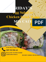 SPECIAL CHICKEN EGG SALAD WRAP FRIDAY