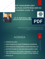 PERSPEKTIF MSDM DALAM PENINGKATAN KOMPETENSI SDM K3 ERA COVID19 @SUDI-Kemnaker 2020 19 Sept