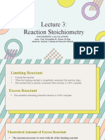 Reaction Stoichiometry: Engineering Calculations