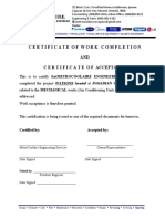 Certificate of Completion FORM