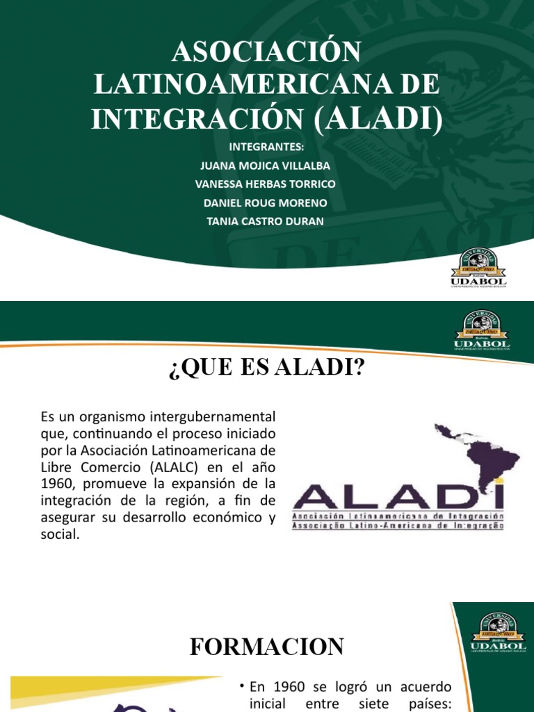 ALADI: Integración y Países Miembros | PDF | America latina | Economias