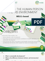 Module 4 - PPT The Human Person and His Environment