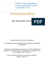 Operacionalización de variables en investigaciones