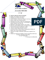 Utiles Escolares 5° C 20 - 21