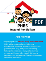 PHBS Di Instansi Pendidikan