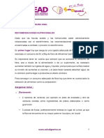 E Recomendaciones Nutricionales Hemorroides y Fisura Anal PDF