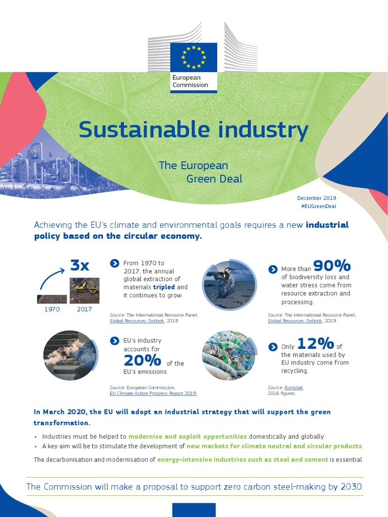 EU Industrial Strategy for Green Transition | PDF | Sustainability ...