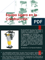 Equipos ligeros compactación construcción