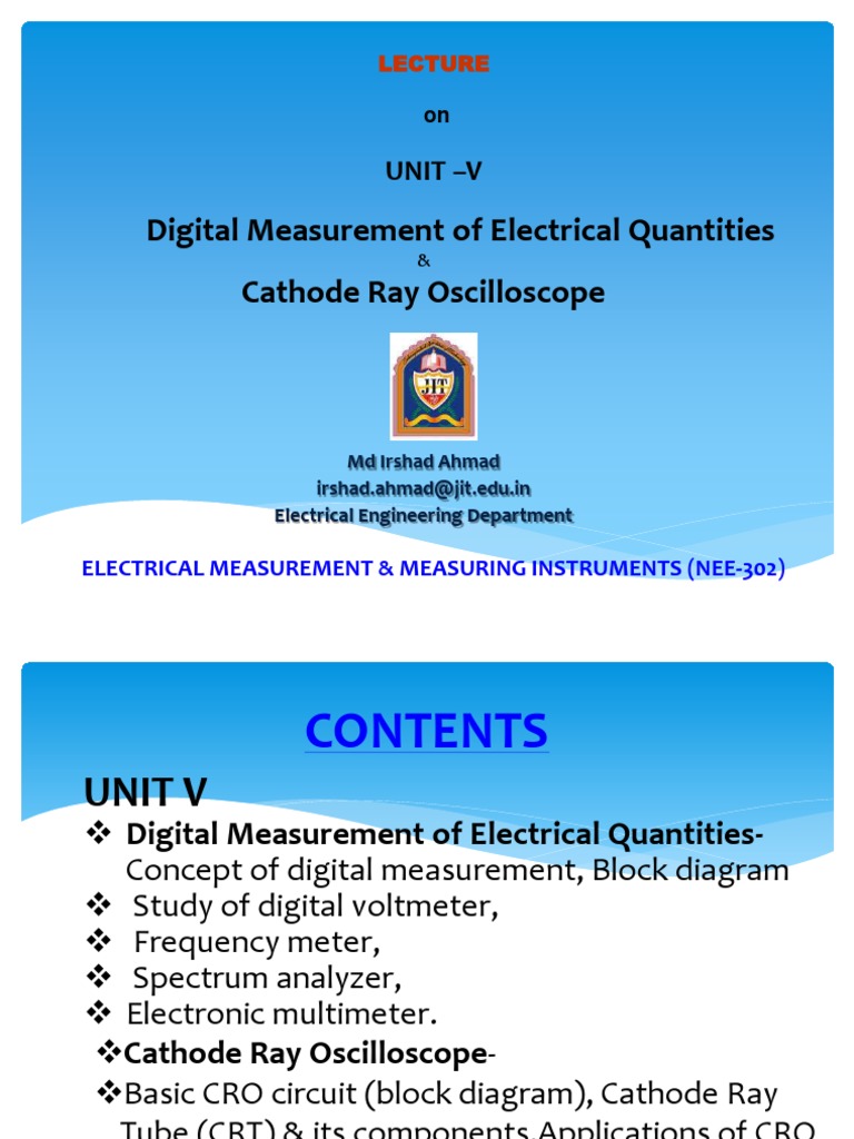 Digital Measurement with Oscilloscope | PDF | Analog To Digital ...