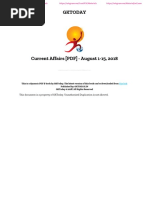 Gktoday Aug 2018 | PDF | Reserve Bank Of India | Biofuel