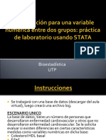 Diferencia de Medias Practica Con STATA - Bioestadística