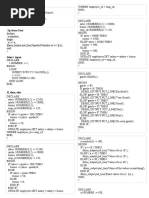 PL SQL Programs