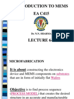 Introduction To Mems EA C415: Dr. N.N. Sharma