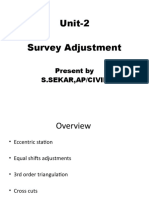 Unit-2 Survey Adjustment: Present by S.Sekar, Ap/Civil