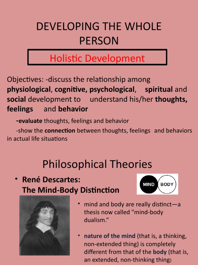 Holistic Development of the Whole Person | PDF | Thought | Mind