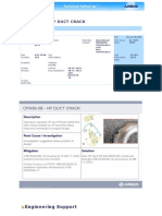 Cfm56-5B - HP Duct Crack: Engineering Support