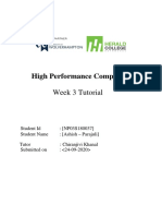 High Performance Computing: Week 3 Tutorial