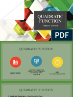 Quadratic Function: Chapter I: Lesson 8