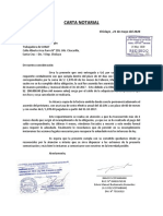 CARTA NOTARIAL de Ultimo Requerimiento de Pago