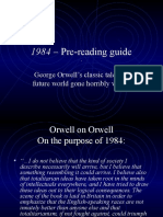 Pre-reading guide to George Orwell's classic dystopian novel 1984