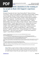 The Use of Realistic Simulation in The Training of Lay People in Basic Life Support: Experience Report