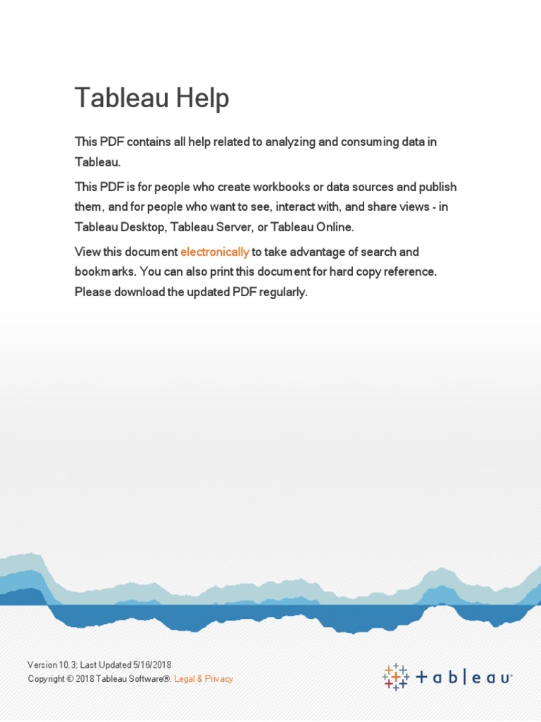 Comprehensive Tableau Help Guide | PDF | Oracle Database | Cluster Analysis
