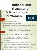 International and Local Laws and Policies On and For Women