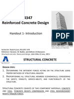 CE 4347 Reinforced Concrete Design: Handout 1-Introduction