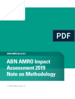 ABN AMRO Impact Assessment 2019 Note On Methodology