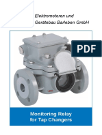 Monitoring Relay For Tap Changers: Elektromotoren Und Gerätebau Barleben GMBH