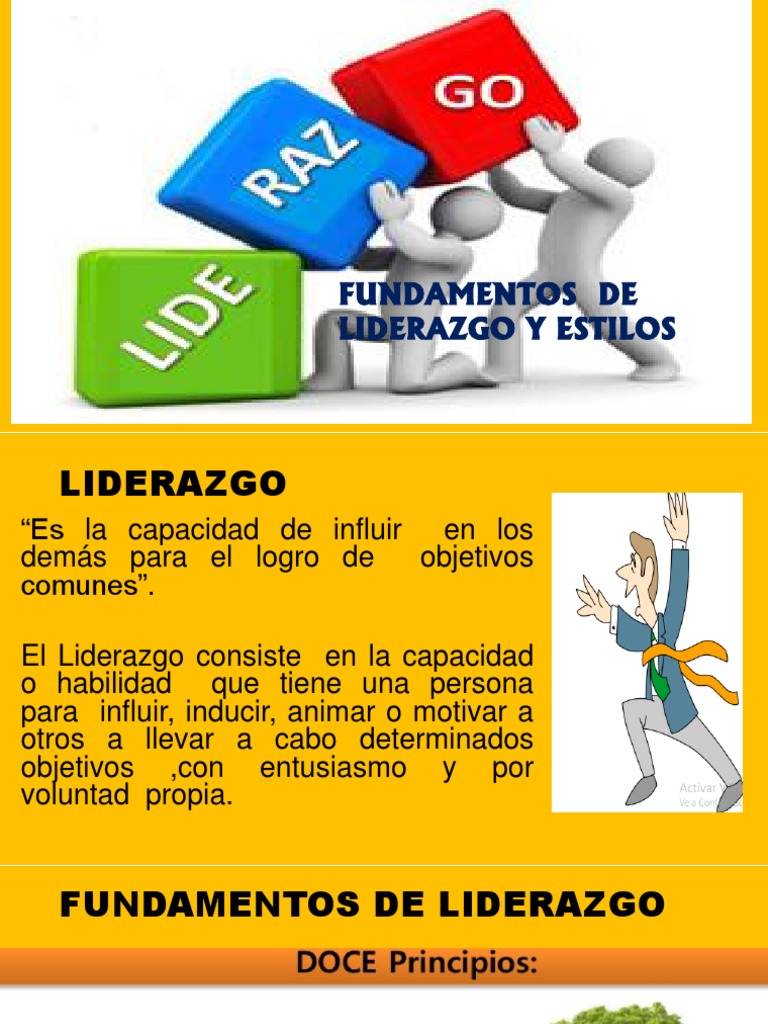 Fundamentos del Liderazgo y Estilos | PDF | Crecimiento personal y ...