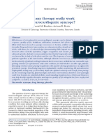 Does Any Therapy Really Work For Neurocardiogenic Syncope?: Nathaniel M. Hawkins, Andrew D. Krahn