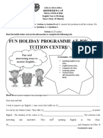 Fun Holiday Programme at Joy Tuition Centre: Fun and Interesting Ways To Master English