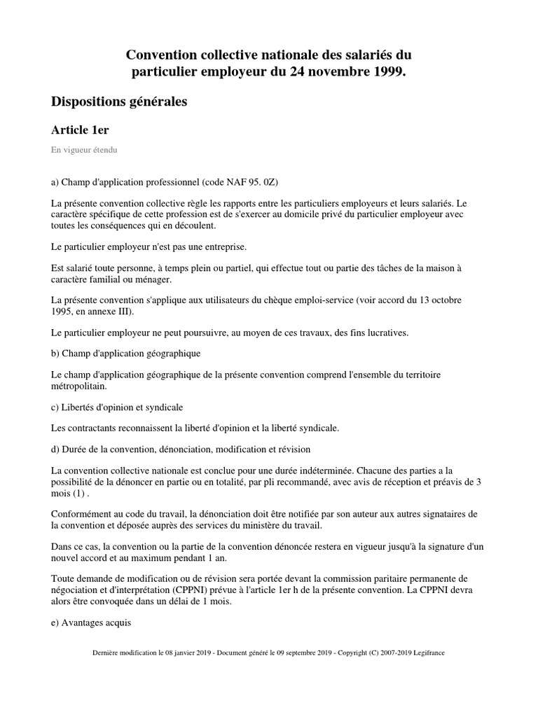 Jahnspq1suh Particulieremployeur Heures Supplementaires Convention Collective