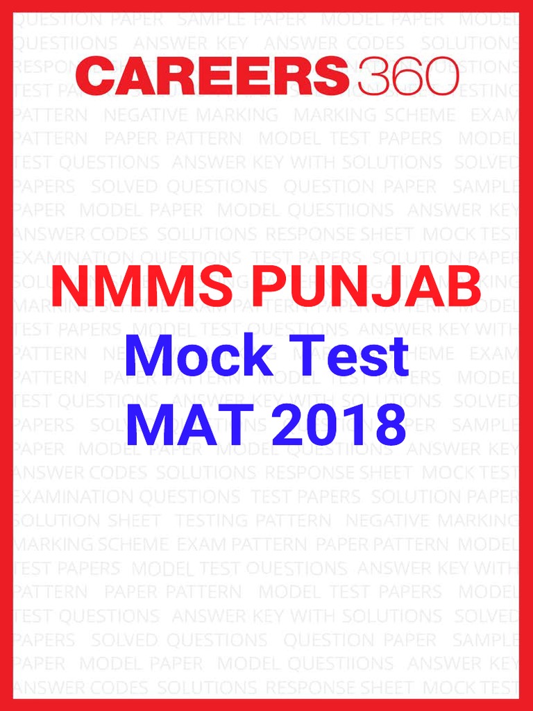 Punjab Class 8 MAT Mock Test | PDF