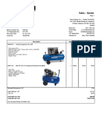 Sales - Quote: Description Qty UOM U. Price Amount