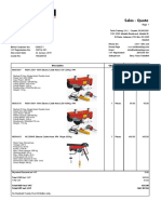 Sales - Quote: Description Qty UOM U. Price Amount