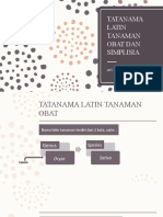 Tatanama Latin Tanaman Obat Dan Simplisia-Bdr