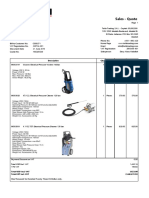 Sales - Quote: Description Qty UOM U. Price Amount