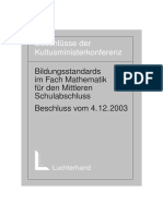 2003 - 12 - 04 Bildungsstandards Mathe Mittleren SA