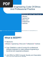 Software Engineering Code of Ethics and Professional Practice