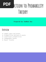 Introduction to Probability Theory