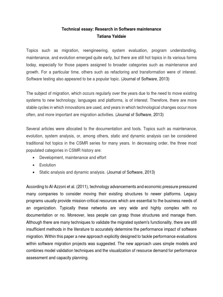 Software Maintenance Research Insights | PDF | Software | Visualization ...