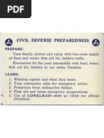 Civil Defense Wallet Card