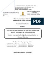 Approche Sémiolinguistique Du Discours Humoristique PDF