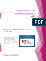 Capacitación de Primeros Auxilios