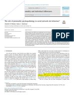 Boland 2019. The role of personality psychopathology in social network site behaviors