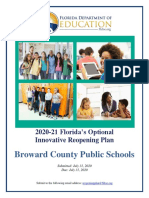 Broward County Public Schools Reopening Plan